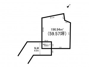 上尾市大字平塚、土地の間取り画像です