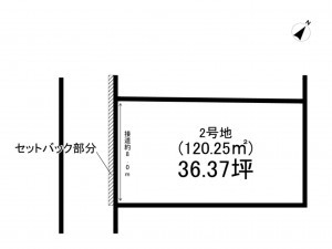 上尾市愛宕、土地の間取り画像です