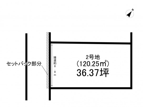 上尾市愛宕、土地の間取り画像です