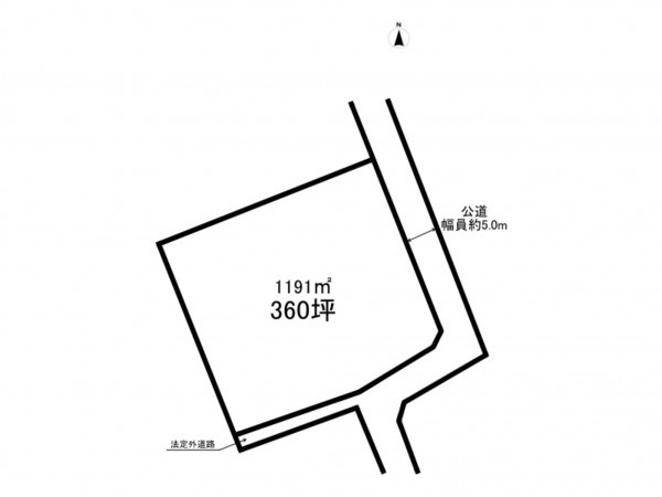 上尾市大字中新井、土地の間取り画像です