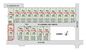 上尾市大字上、土地の間取り画像です