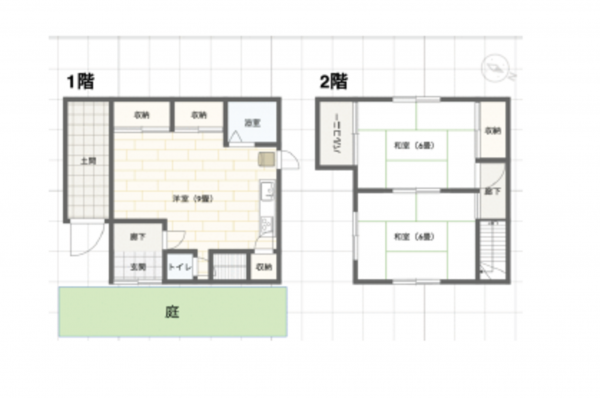上尾市二ツ宮、中古一戸建ての間取り画像です