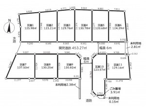 上尾市大字小敷谷、土地の間取り画像です