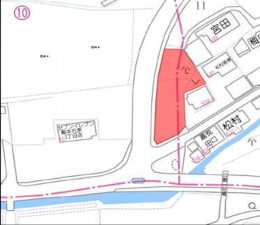 熊本市東区石原、土地の間取り画像です