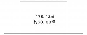 熊本市東区尾ノ上、土地の間取り画像です