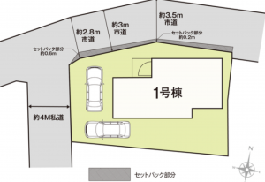 熊本市南区御幸笛田、新築一戸建ての画像です
