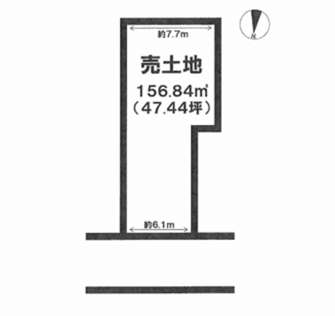 熊本市中央区薬園町、土地の間取り画像です