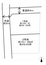 熊本市中央区出水、土地の間取り画像です