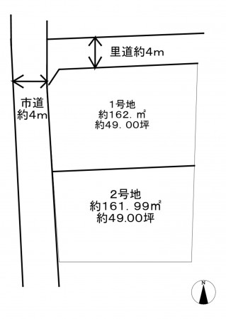 熊本市中央区出水、土地の間取り画像です