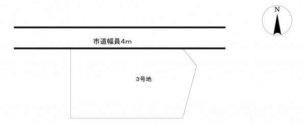 熊本市南区八分字町、土地の間取り画像です