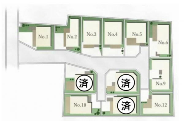 熊本市南区城南町今吉野、土地の間取り画像です