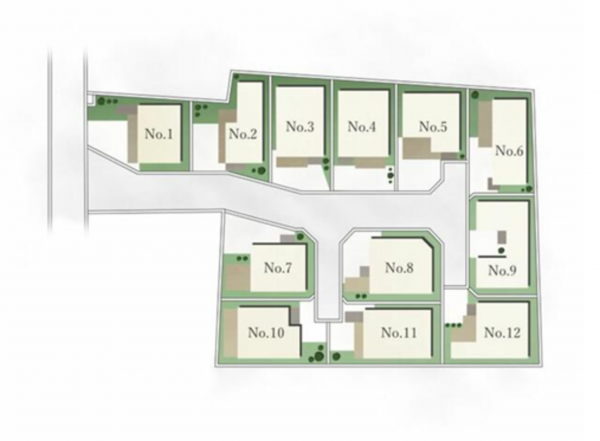 熊本市南区城南町今吉野、土地の間取り画像です