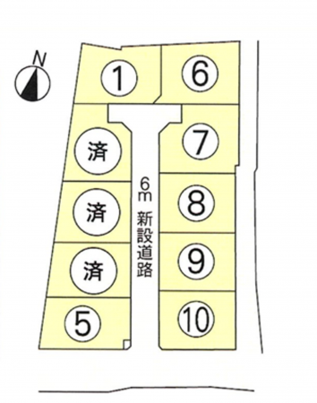 熊本市南区富合町小岩瀬、土地の間取り画像です