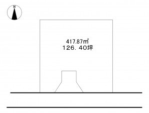 熊本市中央区帯山、土地の間取り画像です