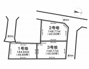 熊本市中央区出水、土地の間取り画像です