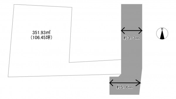 熊本市中央区井川淵町、土地の間取り画像です