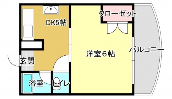 熊本市東区長嶺南、収益物件/アパートの間取り画像です