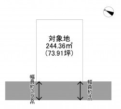 熊本市東区山ノ神、土地の間取り画像です