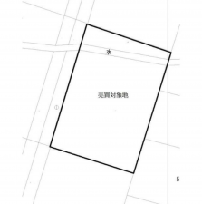 熊本市東区新南部、土地の間取り画像です