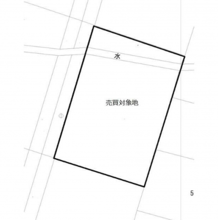 熊本市東区新南部、土地の間取り画像です