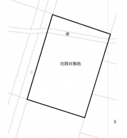 熊本市東区新南部、土地の間取り画像です