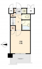 熊本市中央区水前寺、マンションの間取り画像です