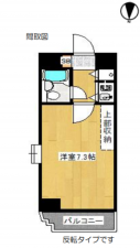 熊本市中央区鍛冶屋町、マンションの間取り画像です