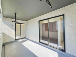 熊本市東区京塚本町、新築一戸建てのバルコニー画像です