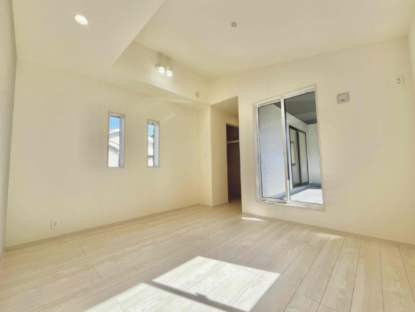 熊本市東区京塚本町、新築一戸建ての寝室画像です