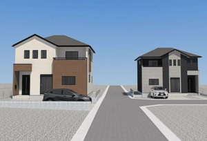 熊本市東区保田窪、新築一戸建ての画像です