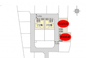 熊本市南区薄場、新築一戸建ての画像です