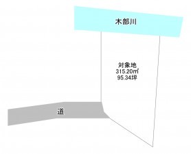 熊本市東区下江津、土地の間取り画像です