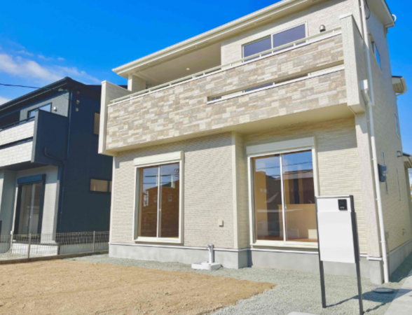 熊本市東区戸島、新築一戸建ての外観画像です