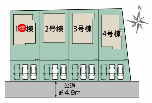 熊本市東区戸島、新築一戸建ての画像です