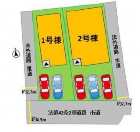 熊本市南区元三町、新築一戸建ての画像です