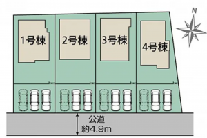 熊本市東区戸島、新築一戸建ての画像です