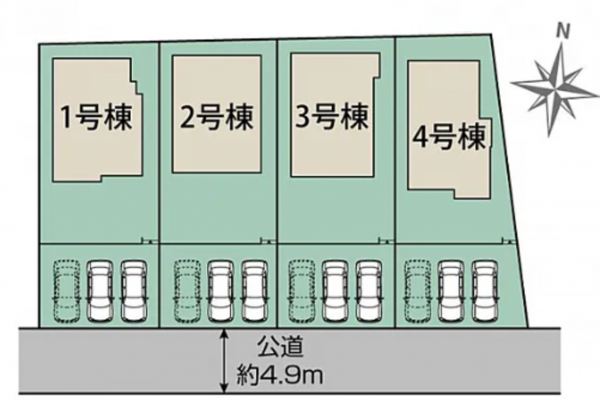 熊本市東区戸島、新築一戸建ての画像です