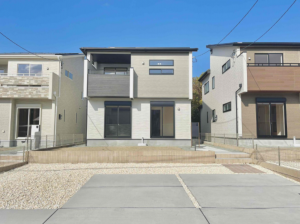 熊本市東区戸島、新築一戸建ての外観画像です