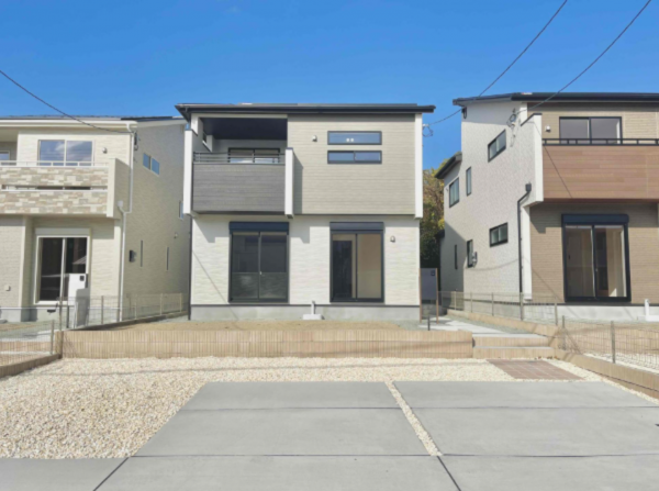 熊本市東区戸島、新築一戸建ての外観画像です