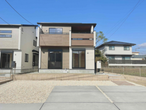 熊本市東区戸島、新築一戸建ての外観画像です