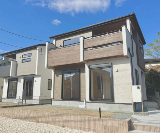 熊本市東区戸島、新築一戸建ての外観画像です