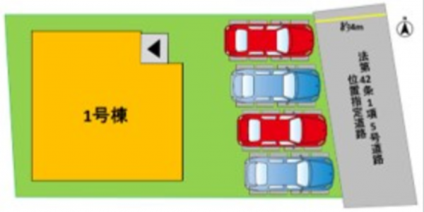 熊本市南区出仲間、新築一戸建ての画像です