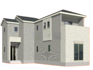 熊本市東区八反田、新築一戸建ての画像です