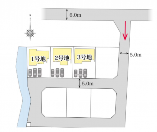 熊本市南区野田、新築一戸建ての画像です