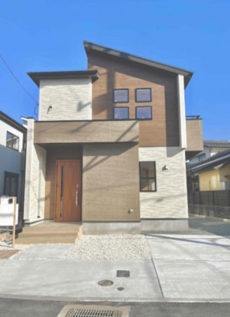 熊本市南区良町、新築一戸建ての外観画像です