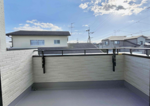 熊本市南区良町、新築一戸建てのバルコニー画像です