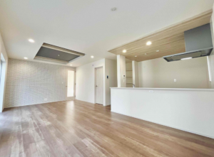 熊本市南区良町、新築一戸建ての居間画像です