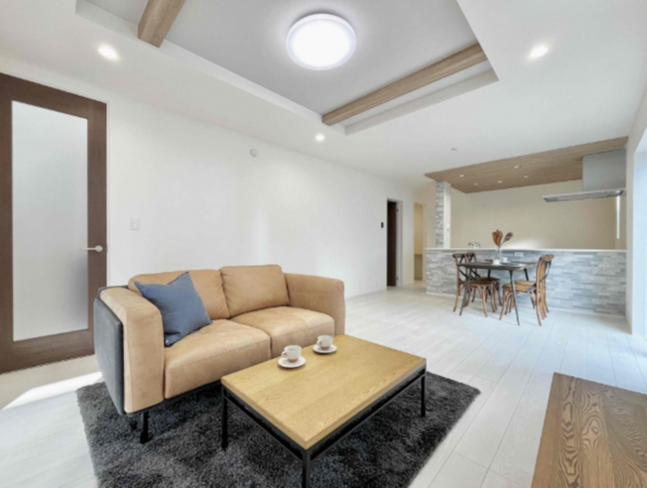 熊本市南区良町、新築一戸建ての居間画像です