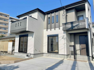 熊本市東区榎町、新築一戸建ての外観画像です