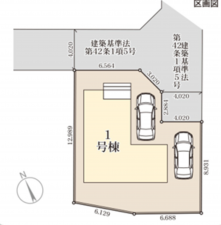 熊本市南区八分字町、新築一戸建ての画像です